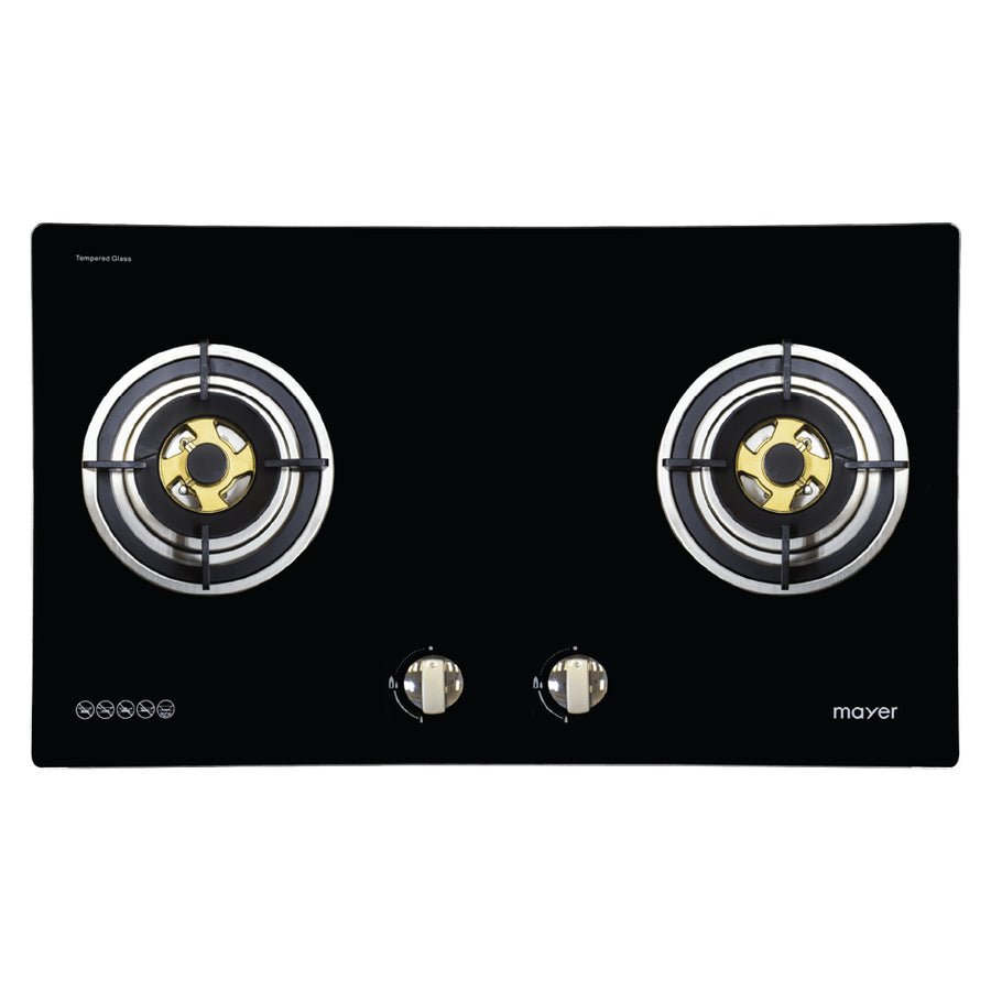 MAYER MMGH772HI 2 Burner Glass Gas Hob 78cm