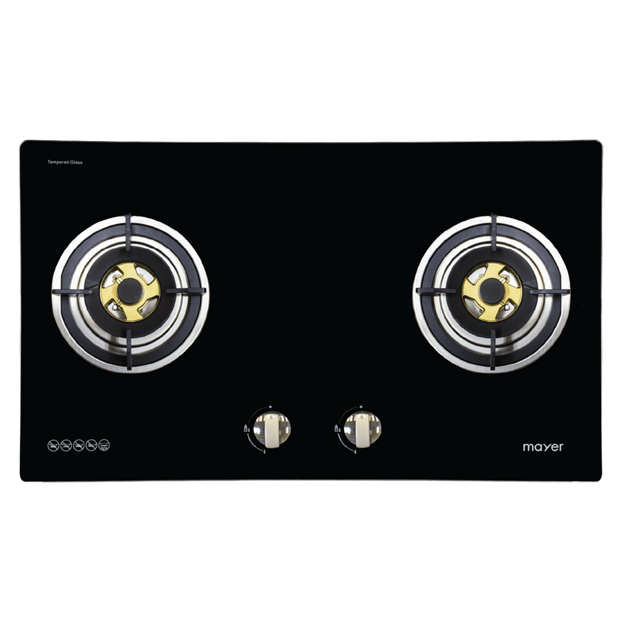 MAYER MMGH882HI 2 Burner Glass Gas Hob 86cm
