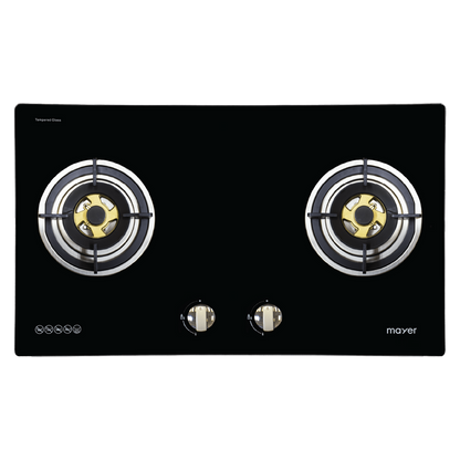 MAYER MMGH882HI 2 Burner Glass Gas Hob 86cm