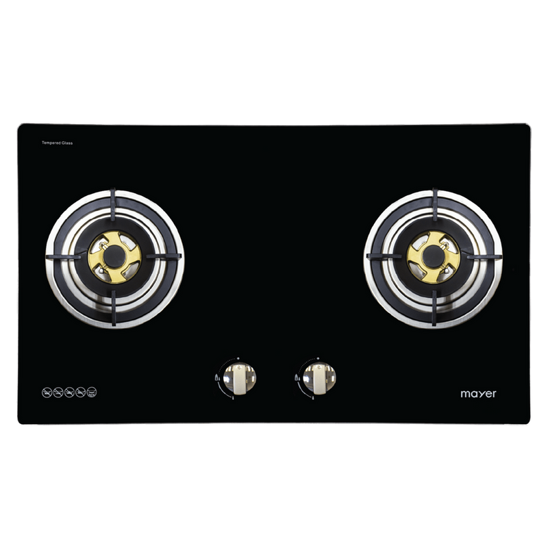 MAYER MMGH882HI 2 Burner Glass Gas Hob 86cm
