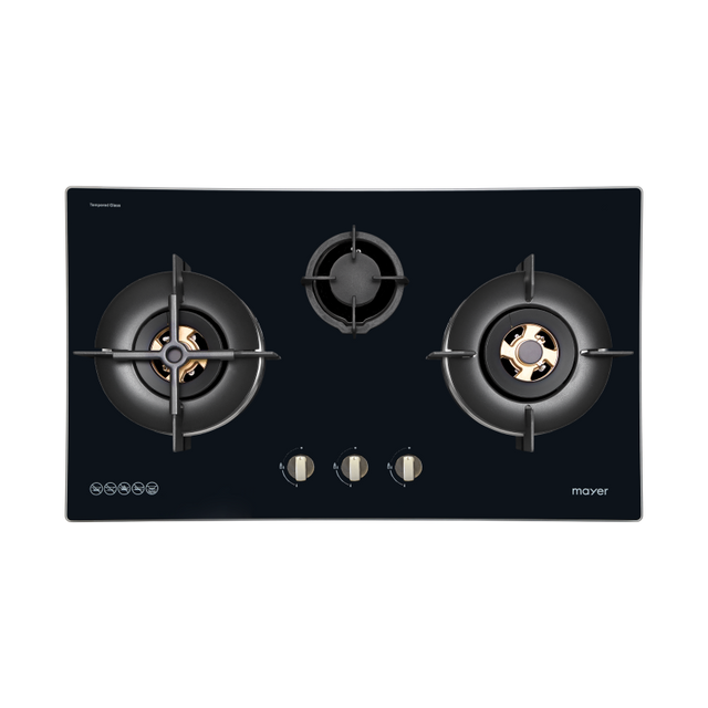 MAYER MMGH8831HI 3 Burner Glass Gas Hob 86cm