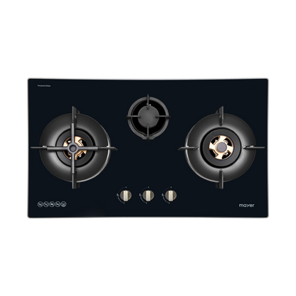 MAYER MMGH8831HI 3 Burner Glass Gas Hob 86cm