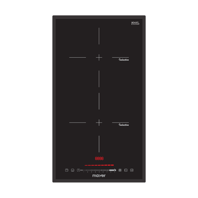 MAYER MMIH30CS 2 Zone Domino Induction Hob with Slider 30cm