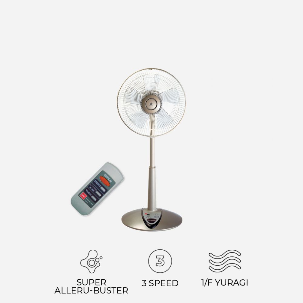 KDK P30KH 3-speed Stand fan with Remote Control (30cm/12”)