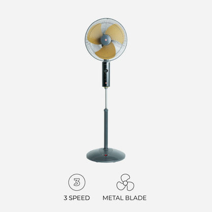 KDK P40VS 3-speed Stand Fan with Metal Blade (40cm/16”)