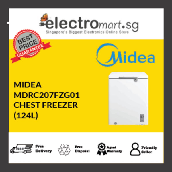 MIDEA MDRC207FZG01-SG CHEST FREEZER (GROSS 142L)