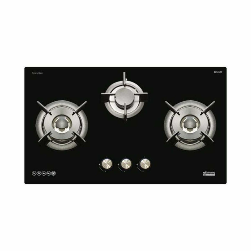 EuropAce Otimmo Package ECH 3121S + EBH 6391S 90cm 3-Burner Gas Hob (PUB / LPG) + Deluxe Curve Slim Hood 90cm