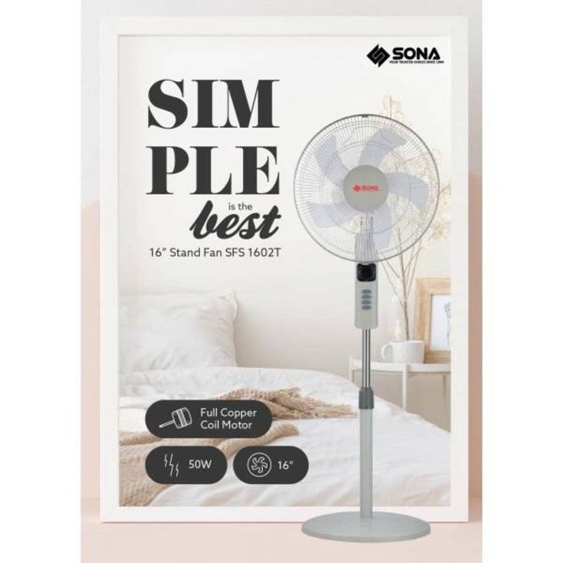 SONA SFS 1602T STAND FAN 16"