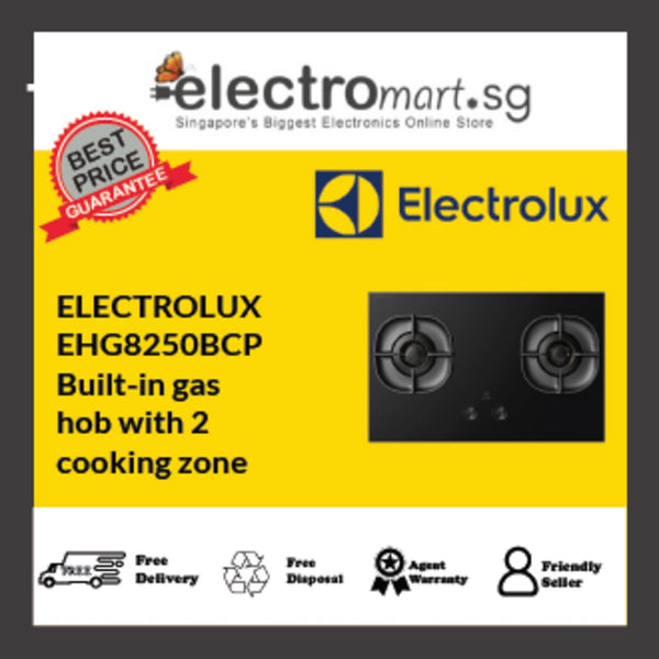 EHG8250BCP Electrolux UltimateTaste 500 built-in gas hob with 2 cooking zones (PUB) 80cm