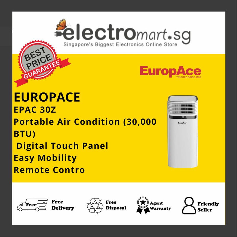 EuropAce EPAC 30Z Portable Air Con (30,000 BTU)