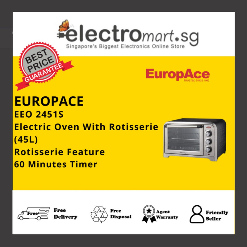 EUROPACE EEO 2451S 45L Electric Oven with Rotisserie