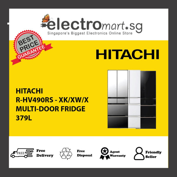HITACHI R-HV490RS - XK/XW/X MULTI-DOOR FRIDGE 379L