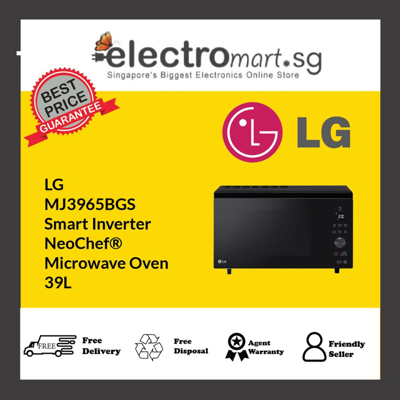 LG  MJ3965BGS Smart Inverter  NeoChef®  Microwave Oven 39L