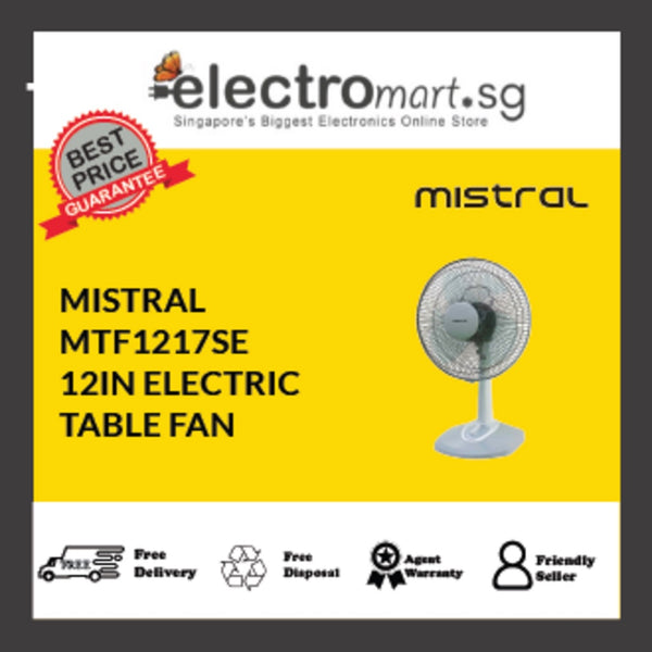 MISTRAL MTF1217SE 12IN ELECTRIC  TABLE FAN
