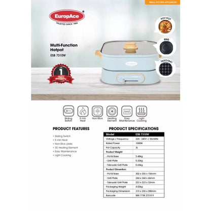 EUROPACE ESB 7310W MULTI-FUNCTION HOTPOT