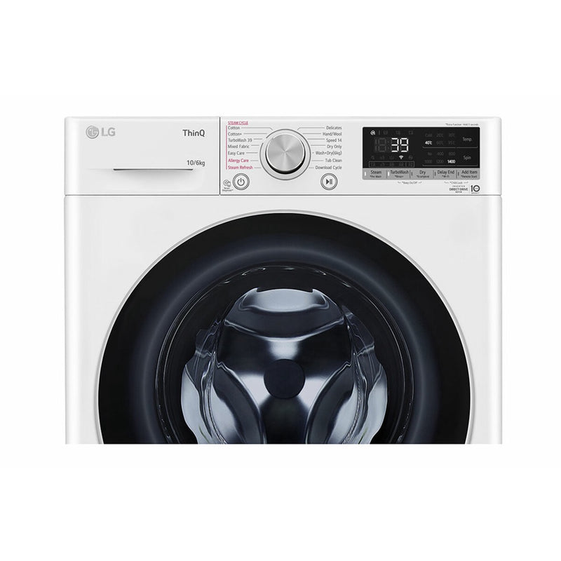 LG FV1410H3W AI Direct Drive  Front Load Washer  Dryer 10/6kg