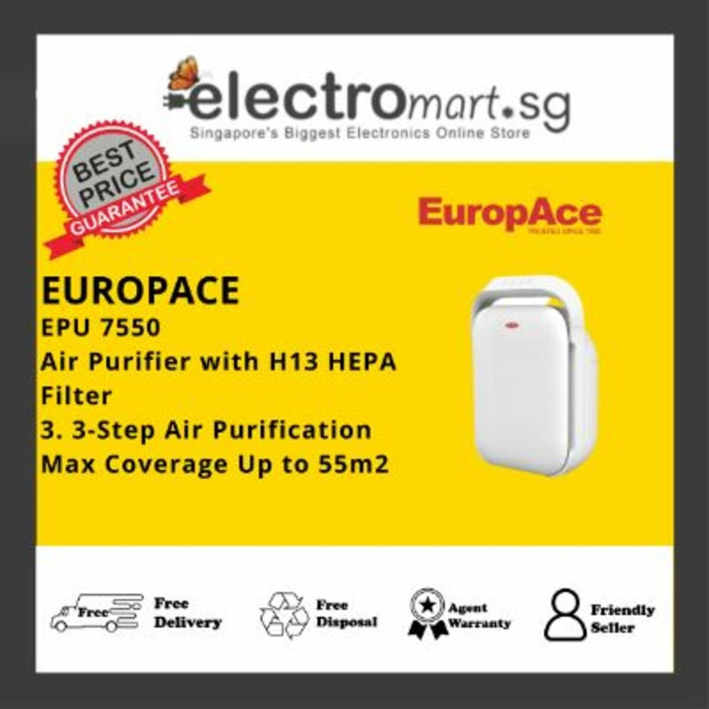 EuropAce EPU 7550 Korea True HEPA Air Purifier