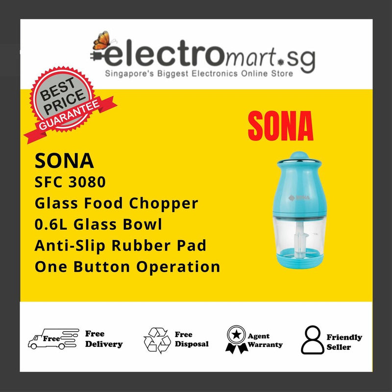 SONA SFC 3080 Glass Food Chopper