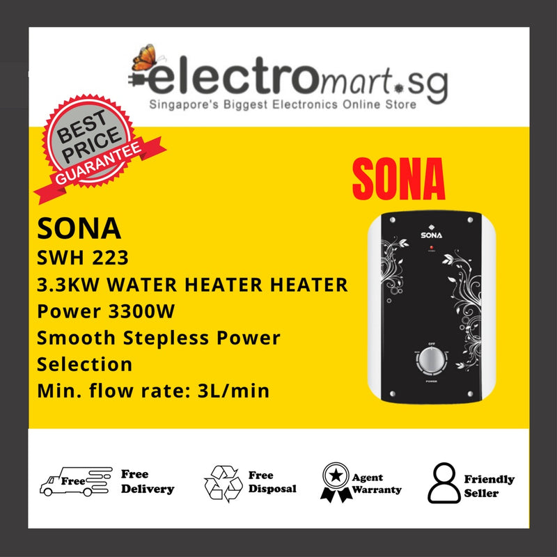 SONA SWH 223 3.3KW WATER HEATER