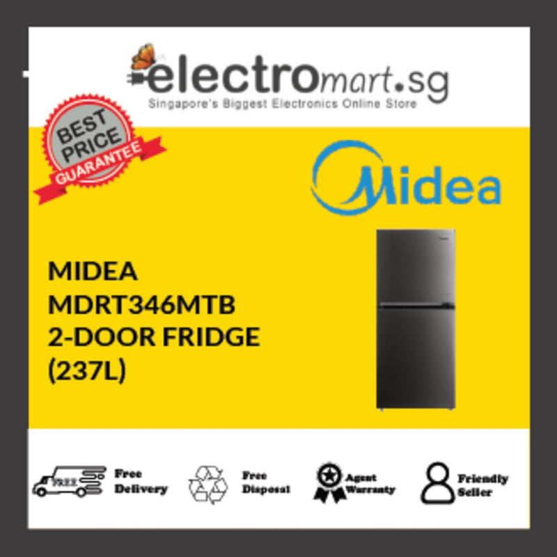 Midea MDRT346MTB Top Freezer Refrigerator (237L)