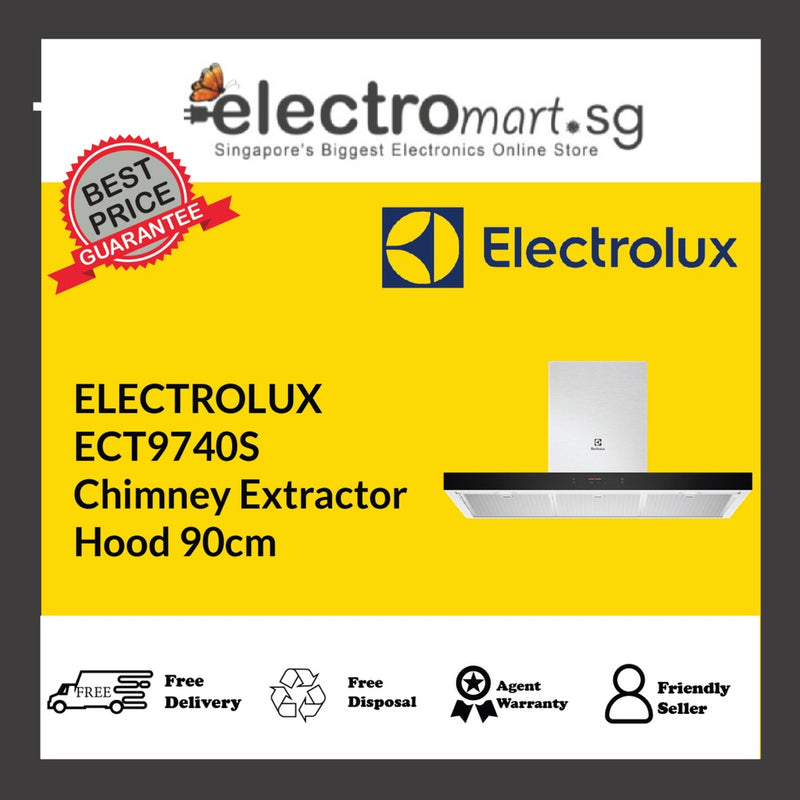 ELECTROLUX ECT9740S Chimney Extractor  Hood 90cm
