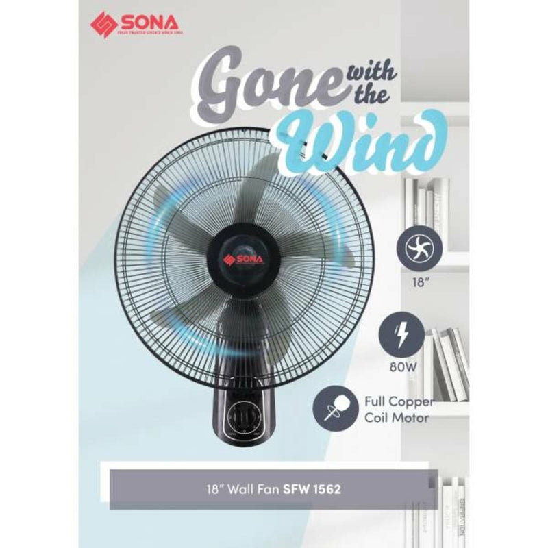 SONA SFW 1562 Wall Fan 18"