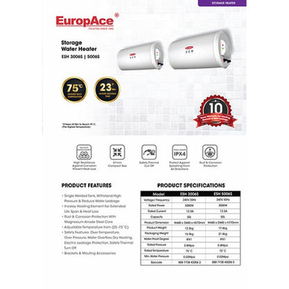 EuropAce ESH 3006 Storage Water Heater (30L)