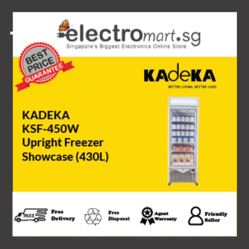 Kadeka KSF-450W Upright Freezer Showcase (430L)