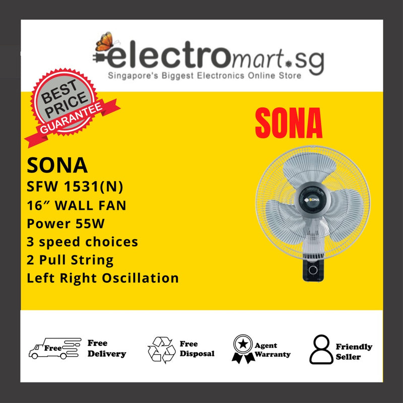 SONA SFW 1531(N) WALL FAN 16"