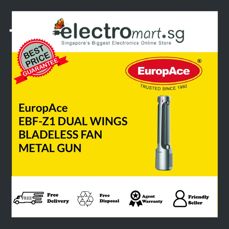 EuropAce EBF Z1 Dual Wings Bladeless Fan - Metal Gun