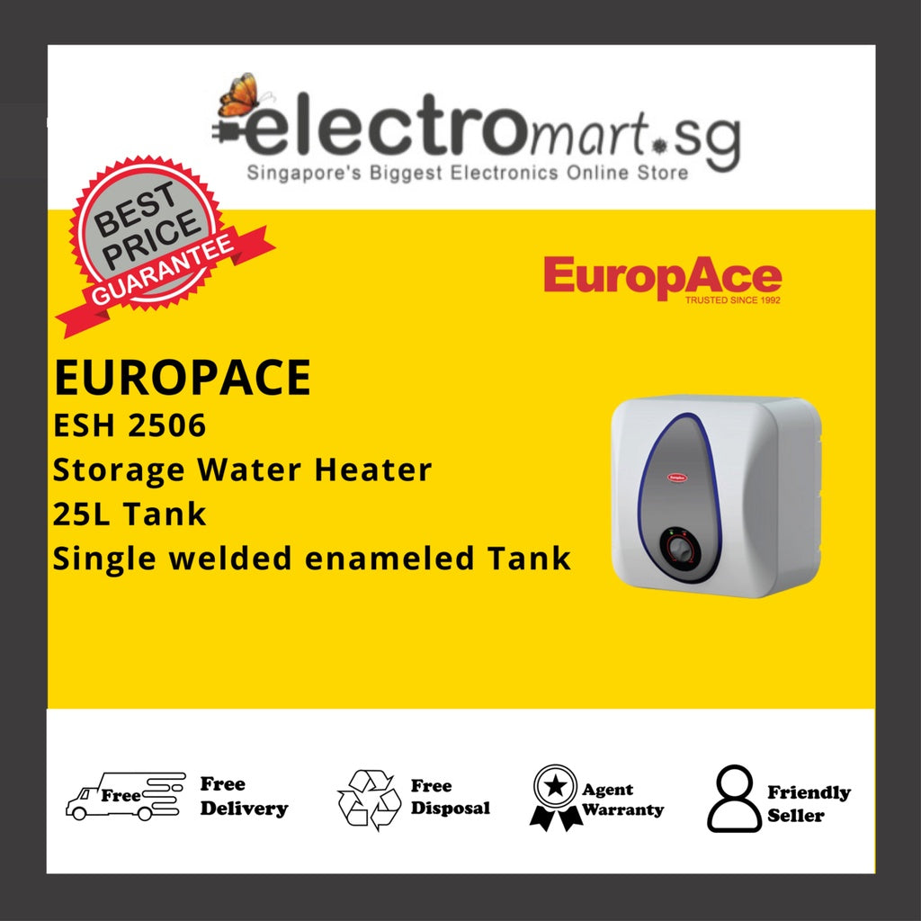 EuropAce ESH 2506 Storage Water Heater (25L)