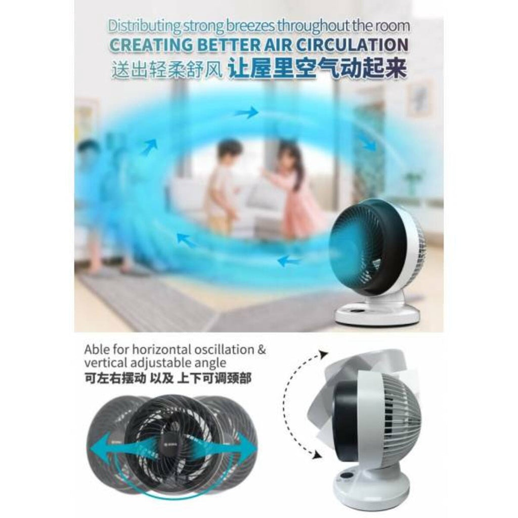 SONA STC 6048 Remote Turbine Circulating Fan 8”