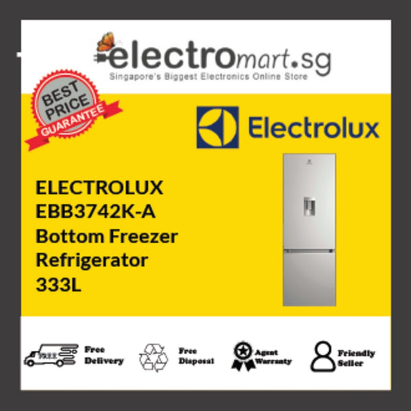 EBB3742K-A Electrolux UltimateTaste 300 bottom freezer refrigerator 333L