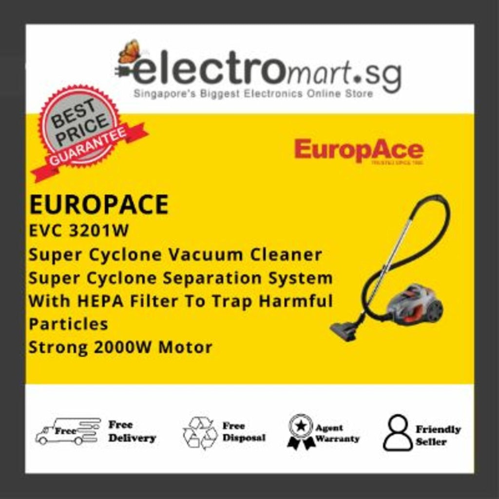 EuropAce EVC 3201W Super Cyclone Vacuum Cleaner