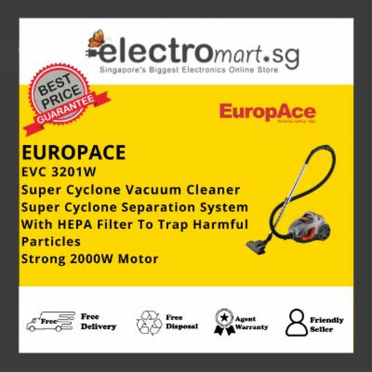 EuropAce EVC 3201W Super Cyclone Vacuum Cleaner