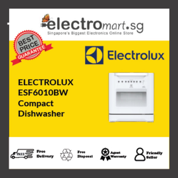 ESF6010BW Electrolux UltimateCare 300 compact dishwasher with 8 place settings 55cm