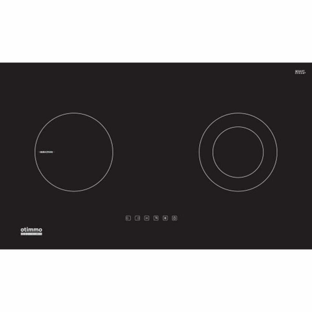 EuropAce Otimmo Package ECH 3121S + EIV 5221V Built-in Hod Vitroceramic & Induction Hub + Deluxe Curve Slim Hood 90cm