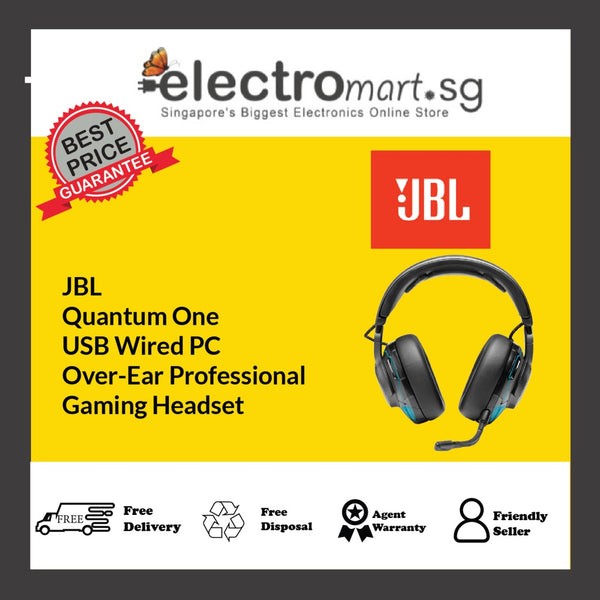 JBL Quantum One USB Wired PC  Over-Ear Professional  Gaming Headset
