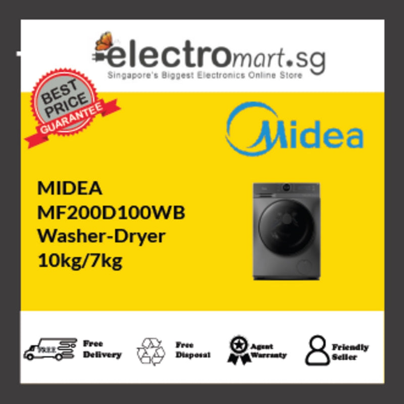 MIDEA MF200D100WB WASHER-DRYER COMBO (10/7kg)