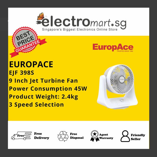 EUROPACE EJF 398S 9 INCH JET TURBINE FAN