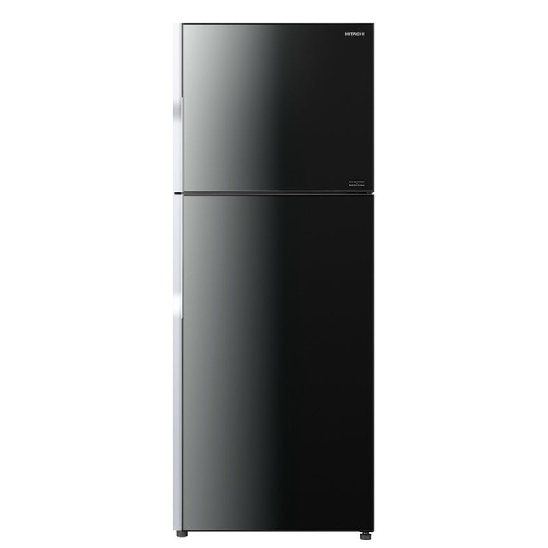 Hitachi Stylish Line Glass 2-Door Refrigerator RVGX480PMS9-XGR Gradation Gray 406L