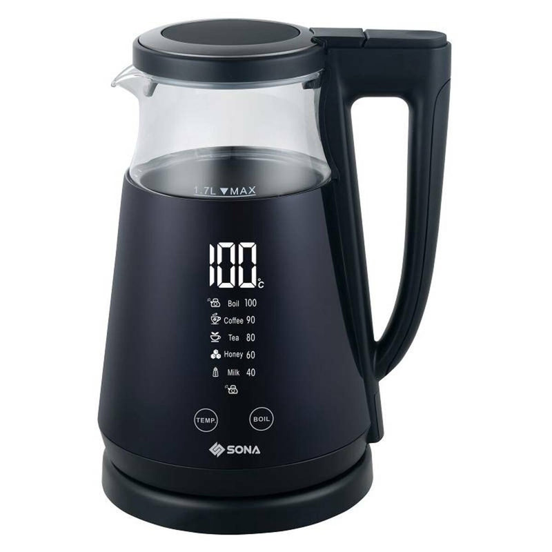 SONA  SGK 5061 1.7L DOUBLE LAYER GLASS KETTLE