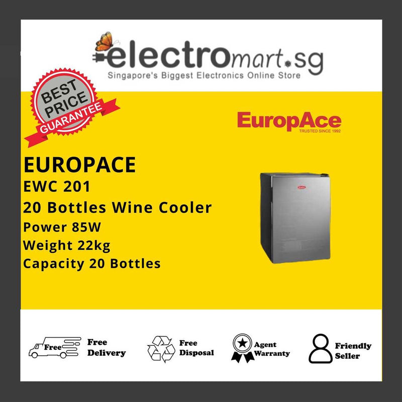 EuropAce EWC 201 20 Bottles Wine Chiller
