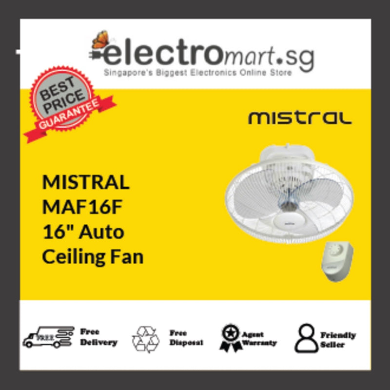 MISTRAL MAF16F 16" Auto  Ceiling Fan