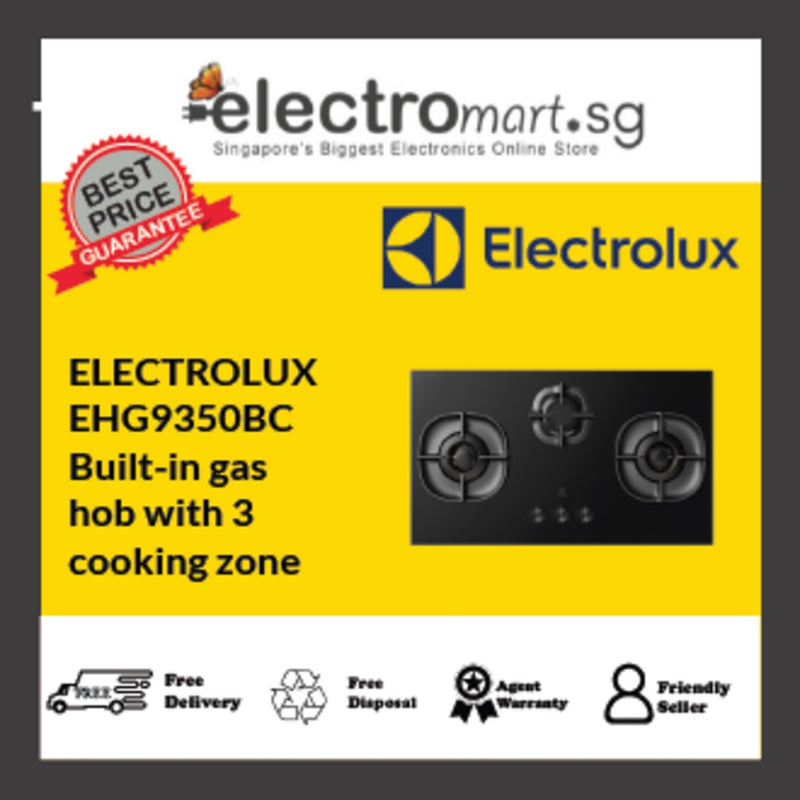 EHG9350BC Electrolux UltimateTaste 500 built-in gas hob with 3 cooking zones (LPG) 90cm