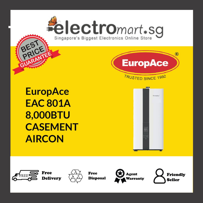 EuropAce EAC 801A 8,000BTU  CASEMENT  AIRCON