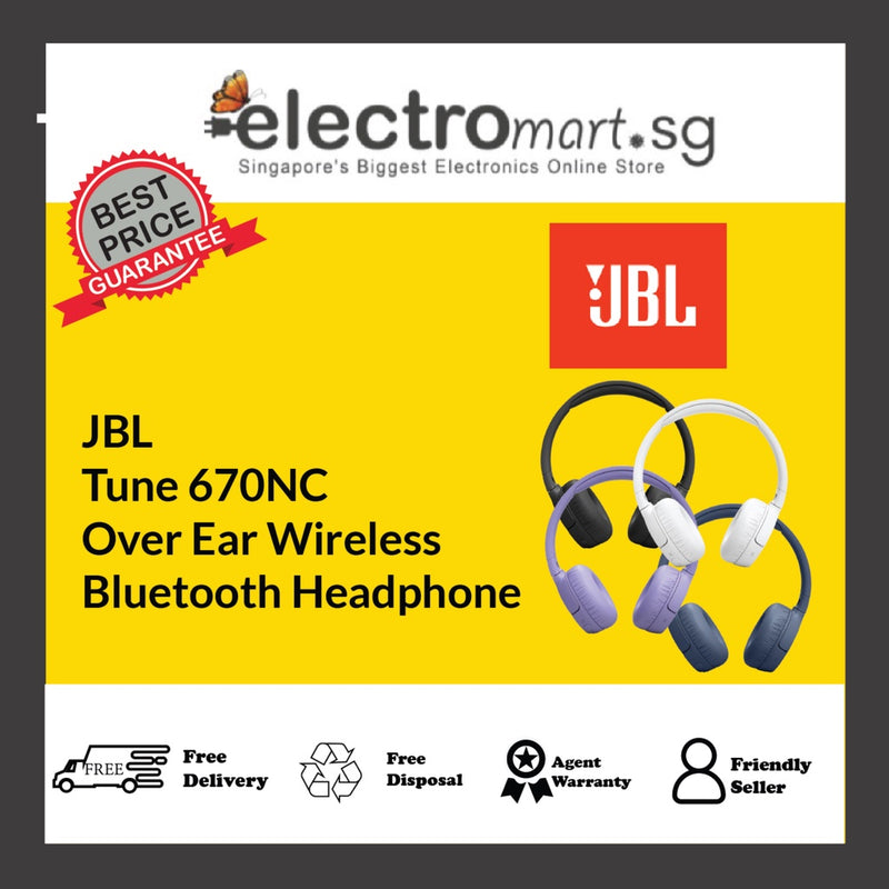 JBL Tune 670NC Over Ear Wireless  Bluetooth Headphone