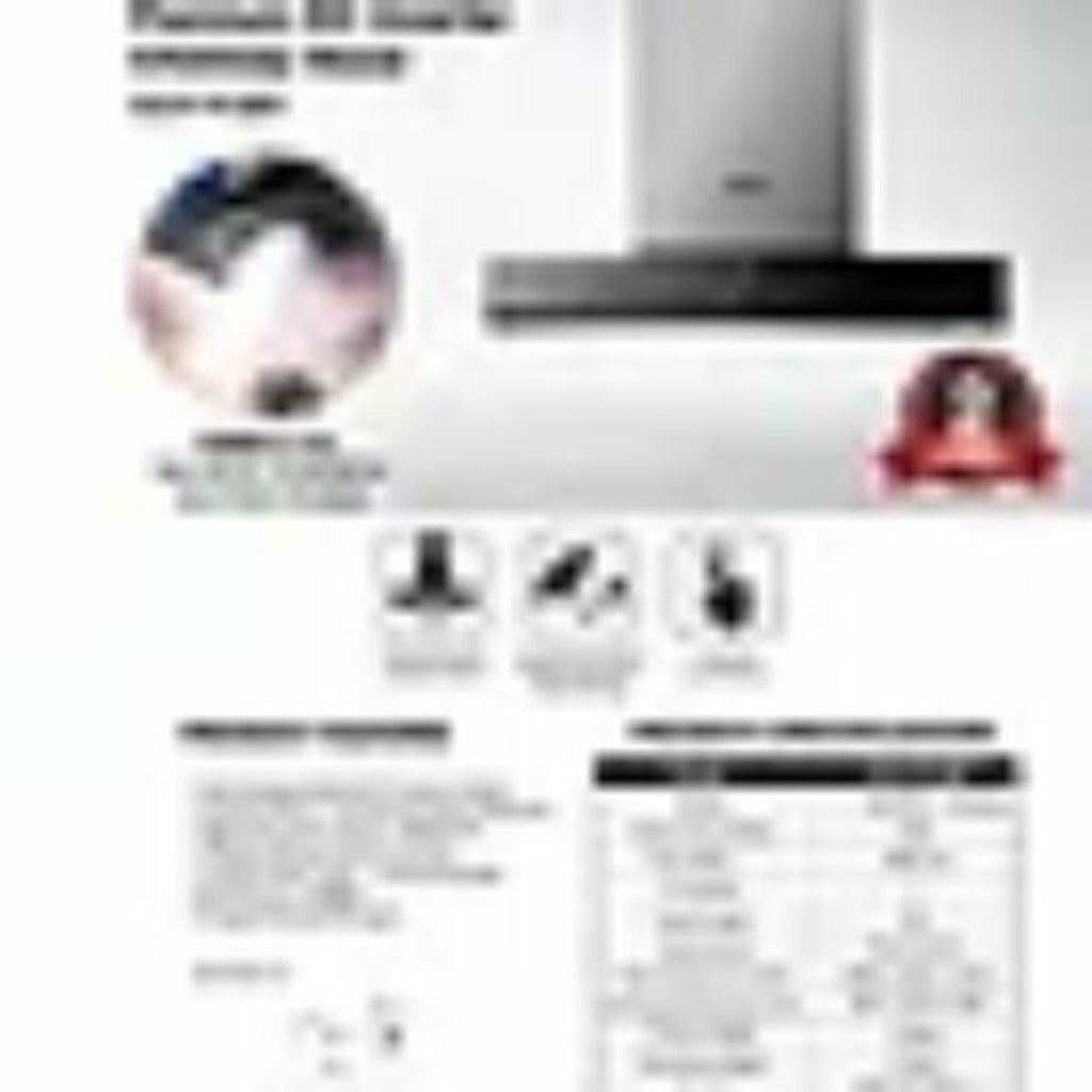 EuropAce Otimmo ECH 9168Y + EBH 6291S  90cm Premium T-Shaped Chimney Hood +  2-Burner Gas Hob