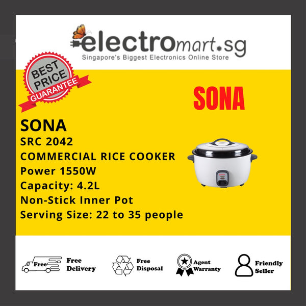 SONA SRC 2042 4.2L COMMERCIAL RICE COOKER