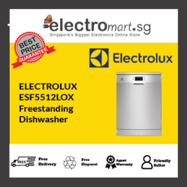 ESF5512LOX Electrolux UltimateCare 300 freestanding dishwasher 60cm